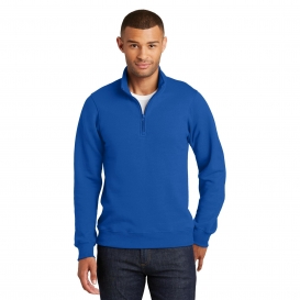 Port & Company PC850Q Fan Favorite Fleece 1/4-Zip Pullover Sweatshirt - True Royal