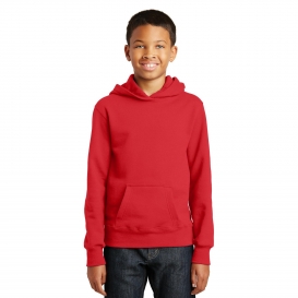 Port & Company PC850YH Youth Fan Favorite Fleece Pullover Hooded Sweatshirt - Bright Red