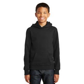 Port & Company PC850YH Youth Fan Favorite Fleece Pullover Hooded Sweatshirt - Jet Black
