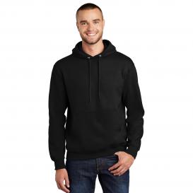 Port & Company PC90H Essential Fleece Pullover Hooded Sweatshirt - Jet  Black