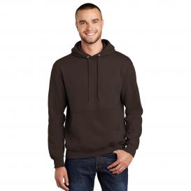Port & Company PC90HT Tall Essential Fleece Pullover Hooded Sweatshirt - Dark Chocolate Brown