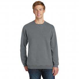 Port & Company PC098 Beach Wash Garment-Dye Sweatshirt - Pewter