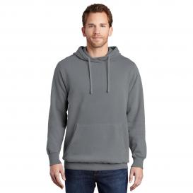 Port & Company PC098H Beach Wash Garment-Dyed Pullover Hooded Sweatshirt - Pewter