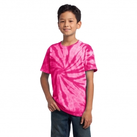 Port & Company PC147Y Youth Tie-Dye Tee - Pink