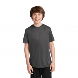 Port & Company PC380Y Youth Essential Performance Tee - Charcoal