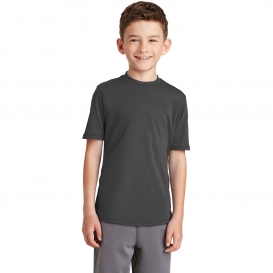 Port & Company PC381Y Youth Performance Blend Tee - Charcoal