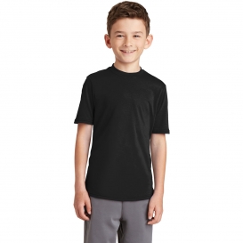 Port & Company PC381Y Youth Performance Blend Tee - Jet Black