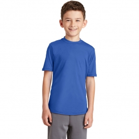 Port & Company PC381Y Youth Performance Blend Tee - True Royal