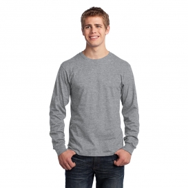 Port & Company PC54LS Long Sleeve Core Cotton Tee - Athletic Heather