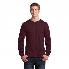 Port & Company PC54LS Long Sleeve Core Cotton Tee - Athletic Maroon