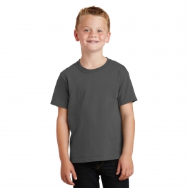 Port & Company PC54Y Youth 5.4-oz 100% Cotton T-Shirt - Charcoal
