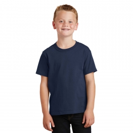 Port & Company PC54Y Youth 5.4-oz 100% Cotton T-Shirt - Navy