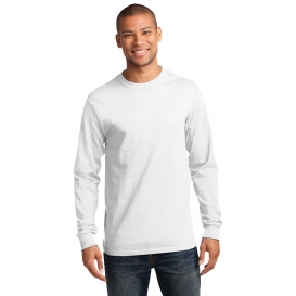 Port & Company PC61LST Tall Long Sleeve Essential T-Shirt - White