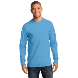 Port & Company PC61LS Long Sleeve Essential T-Shirt - Aquatic Blue