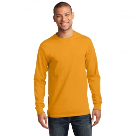 Port & Company PC61LS Long Sleeve Essential T-Shirt - Gold