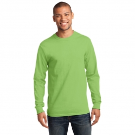 Port & Company PC61LS Long Sleeve Essential T-Shirt - Lime
