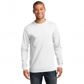 Port & Company PC61LS Long Sleeve Essential T-Shirt - White