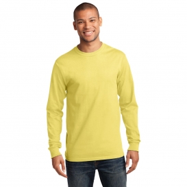 Port & Company PC61LS Long Sleeve Essential T-Shirt - Yellow