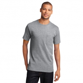 Port & Company PC61PT Tall Essential T-Shirt with Pocket - Athletic Heather