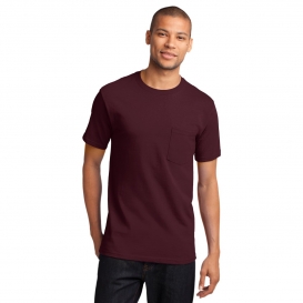 Port & Company PC61PT Tall Essential T-Shirt with Pocket - Athletic Maroon