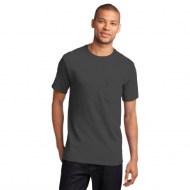 Port & Company PC61PT Tall Essential T-Shirt with Pocket - Charcoal