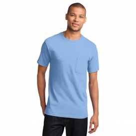 Port & Company PC61PT Tall Essential T-Shirt with Pocket - Light Blue