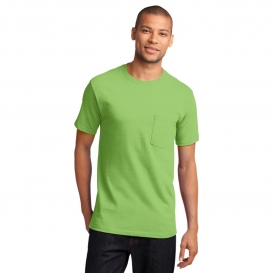 Port & Company PC61PT Tall Essential T-Shirt with Pocket - Lime