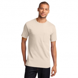 Port & Company PC61PT Tall Essential T-Shirt with Pocket - Natural