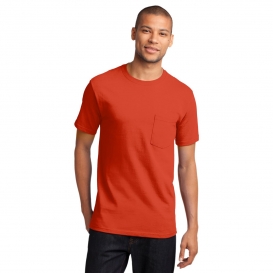 Port & Company PC61PT Tall Essential T-Shirt with Pocket - Orange
