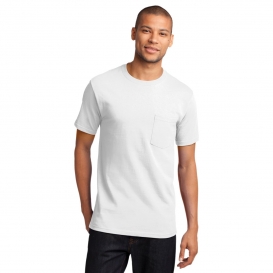Port & Company PC61PT Tall Essential T-Shirt with Pocket - White