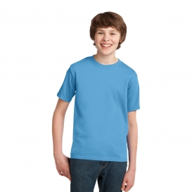Port & Company PC61Y Youth Essential T-Shirt - Aquatic Blue