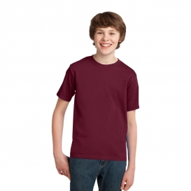 Port & Company PC61Y Youth Essential T-Shirt - Cardinal