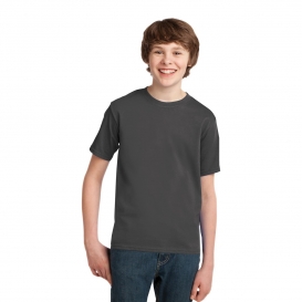 Port & Company PC61Y Youth Essential T-Shirt - Charcoal