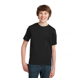 Port & Company PC61Y Youth Essential T-Shirt - Jet Black