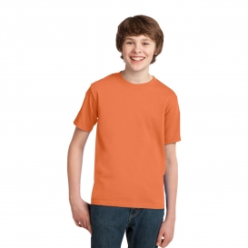 Port & Company PC61Y Youth Essential T-Shirt - Orange Sherbet