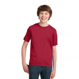 Port & Company PC61Y Youth Essential T-Shirt - Red