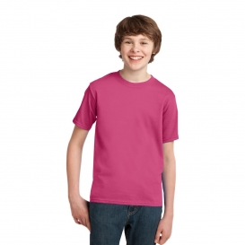 Port & Company PC61Y Youth Essential T-Shirt - Sangria