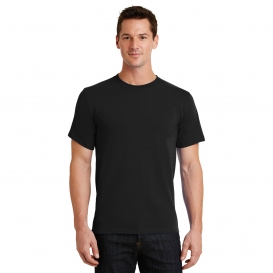 Port & Company Essential T Shirt with Pocket Apparel Black PC61P 