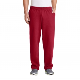 Port & Company PC78P Core Fleece Sweatpants with Pockets - Red