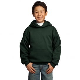 Port & Company PC90YH Youth Pullover Hooded Sweatshirt - Dark Green