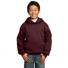 Port & Company PC90YH Youth Pullover Hooded Sweatshirt - Maroon