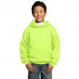 Port & Company PC90YH Youth Pullover Hooded Sweatshirt - Neon Yellow