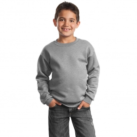 Port & Company PC90Y Youth Crewneck Sweatshirt - Athletic Heather