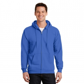 Port & Company PC90ZHT Tall Essential Fleece Full-Zip Hooded Sweatshirt - Royal