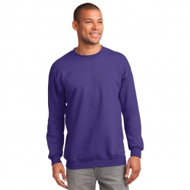 Port & Company PC90 Essential Fleece Crewneck Sweatshirt - Purple