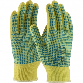 PIP 08-K200PDD Kut-Gard Seamless Knit Kevlar Gloves with Double-Sided PVC Dot Grip - Light Weight