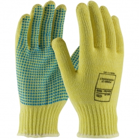 PIP 08-K300PD Kut-Gard Seamless Knit Kevlar Gloves with PVC Dot Grip - Medium Weight