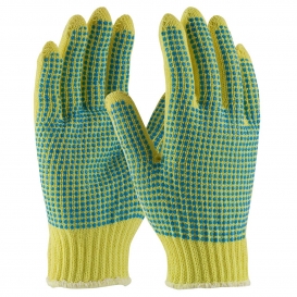 PIP 08-K300PDD Kut-Gard Seamless Knit Kevlar Gloves with Double-Sided PVC Dot Grip - Medium Weight