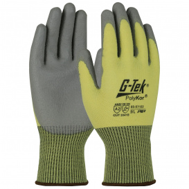 PIP 09-K1150 G-Tek Seamless Knit PolyKor Blended Gloves - Polyurethane Coated Flat Grip