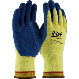 PIP 09-K1300 G-Tek KEV Seamless Knit Kevlar Gloves - Latex Coated Crinkle Grip on Palms & Fingers